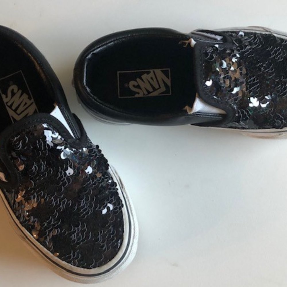 Girls Flippy Sequin Vans